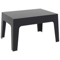 Fine-Line Box Resin Outdoor Center Table Black FI2545598